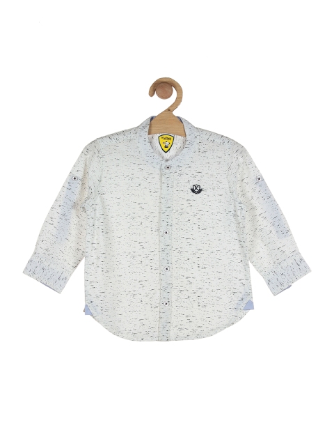

Lil Lollipop Boys White Printed Casual Shirt