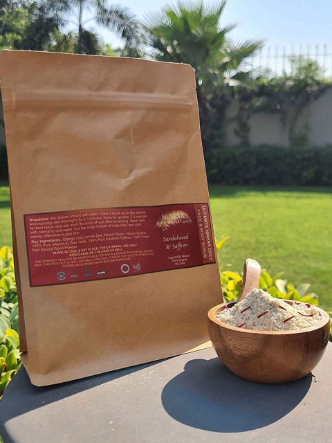 

NUSKAA Natural Ultimate Nikhar Daily Body & Face Scrub 100g, Brown