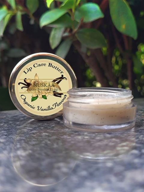 

NUSKAA 100% Pure & Natural Vanilla Lip Balm With Real Vanilla Pods, Gold