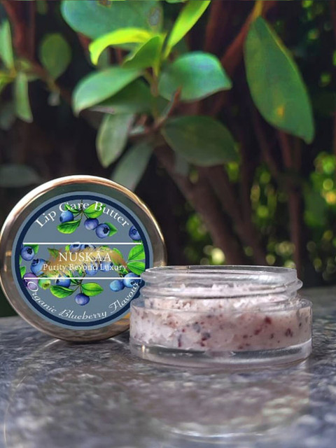 

NUSKAA 100% Pure & Natural Blueberry Lip Balm With Real Blueberry Pulp, Gold