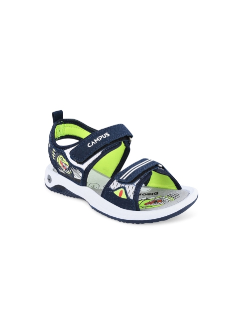 

Campus Kids Blue & Grey Solid Sports Sandals