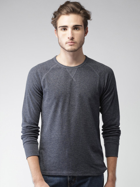 

Celio Men Blue Solid Round Neck T-shirt