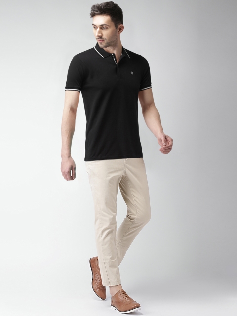 

Celio Men Black Solid Polo T-shirt