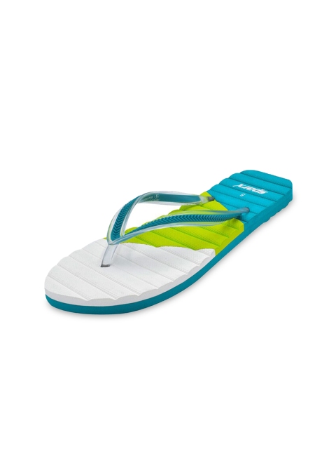 

Sparx Women Green & Blue Colourblocked Thong Flip-Flops