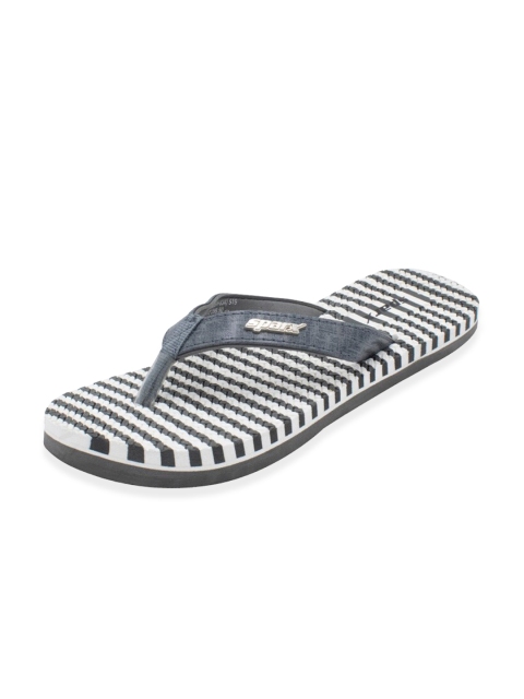 

Sparx Women Grey & White Striped Thong Flip-Flops