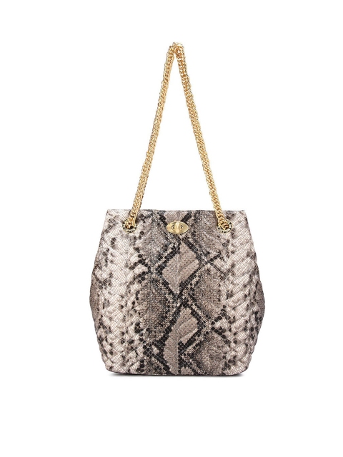 

Da Milano Grey Animal Printed Leather Shoulder Bag