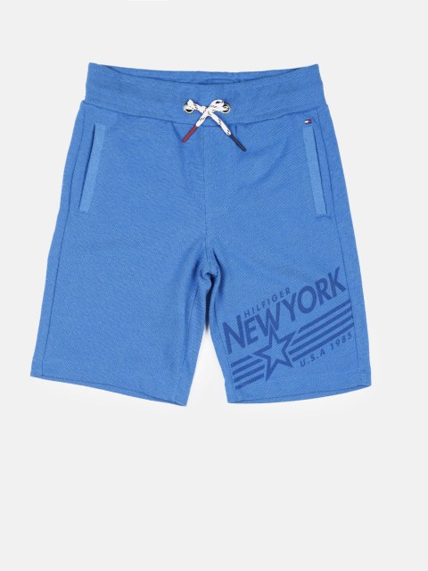 

Tommy Hilfiger Boys Blue Solid Regular Fit Regular Shorts