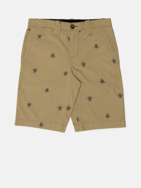 

Tommy Hilfiger Boys Khaki Printed Shorts