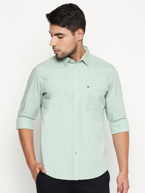 

Basics Men Green Slim Fit Casual Shirt