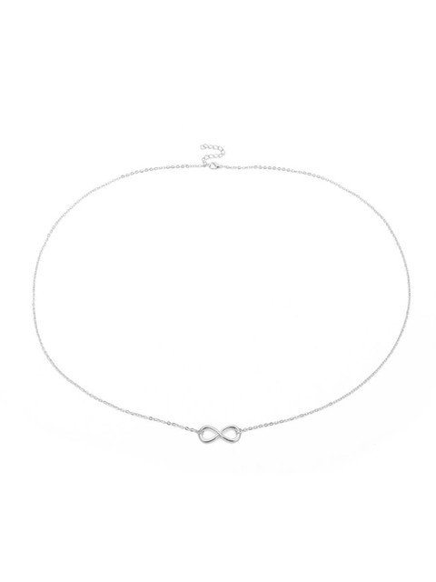 

FemNmas Silver-Toned Silver-Plated Chain