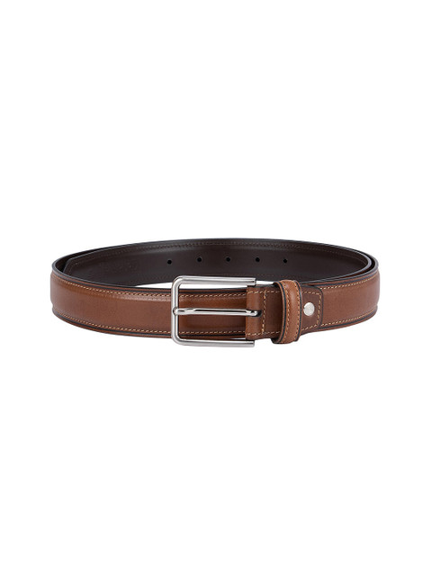 

Da Milano Men Brown Leather Formal Belt