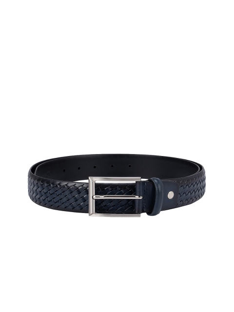 

Da Milano Men Navy Blue Leather Belt