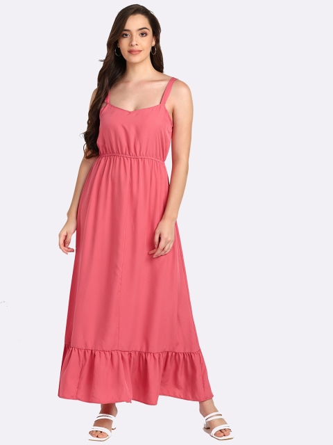 

shashvi Pink & confetti Crepe Maxi Dress