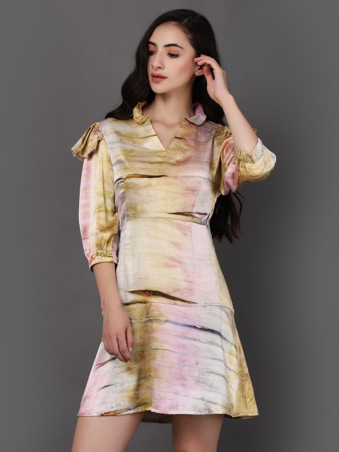 

Harold Meagan Multicoloured Satin Shirt Dress, Multi
