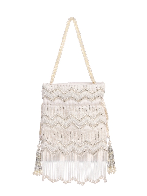 

ARTFLYCK Women White Clutches