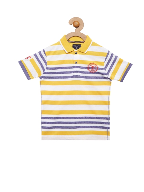 

Duke Boys Yellow Striped Polo Collar T-shirt