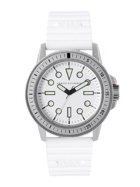 

Armani Exchange Men White Dial & White Straps Analogue Watch AX1850