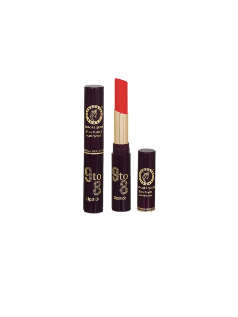 

Colors Queen 9 To 8 Pure Matte Non Transfer Matte Lipstick 4g, Orange
