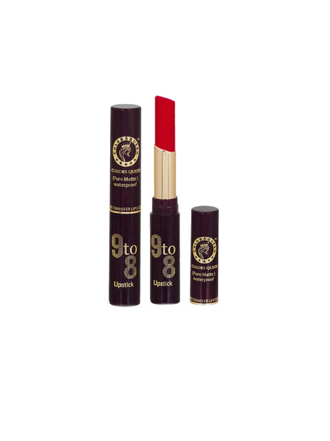 

Colors Queen 9 to 8 Pure Matte Non Transfer Matte Lipstick 4g, Red