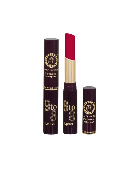 

Colors Queen 9 to 8 Pure Matte Non Transfer Matte Lipstick- Rich Red 27