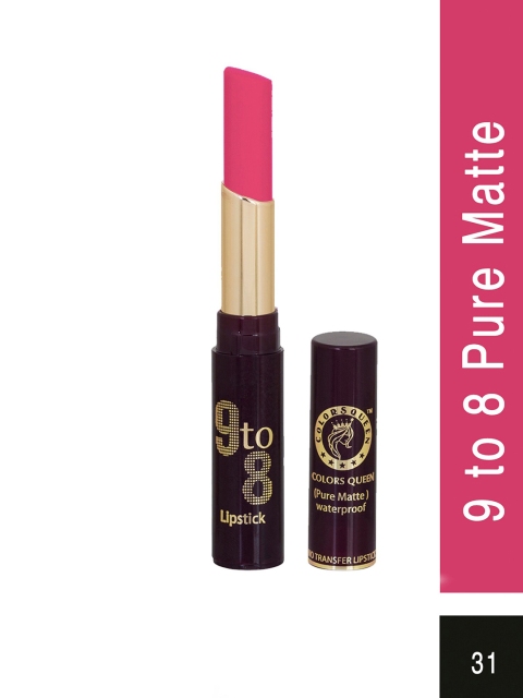 

Colors Queen 9 to 8 Pure Matte Non Transfer Matte Lipstick 4g, Pink