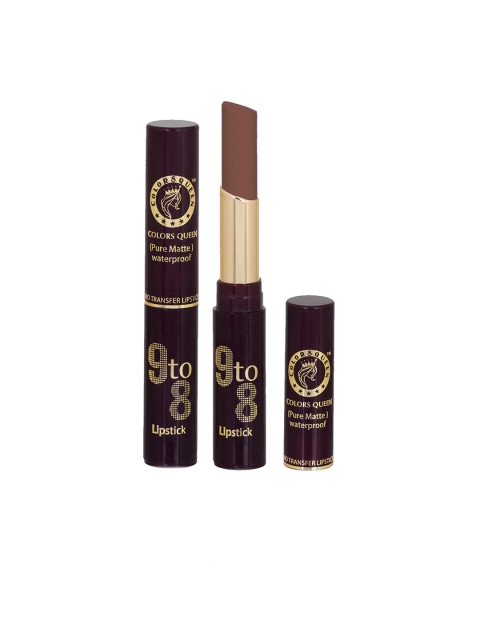 

Colors Queen 9 to 8 Pure Matte Non Transfer Matte Lipstick 3.5 gm, Brown
