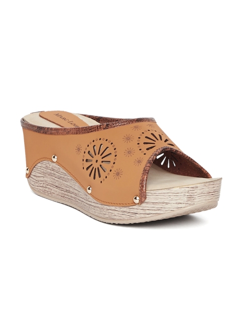 

Marc Loire Women Tan Brown Solid Wedges