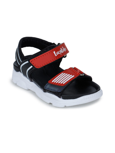 

Liberty Kids Black & Red Comfort Sandals