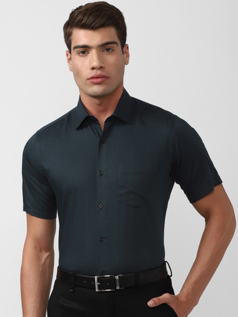 

Van Heusen Men Green Formal Shirt