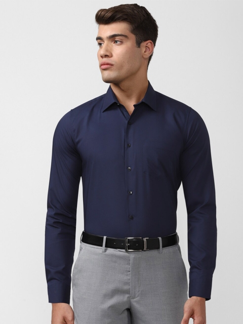 

Van Heusen Men Navy Blue Slim Fit Cotton Formal Shirt