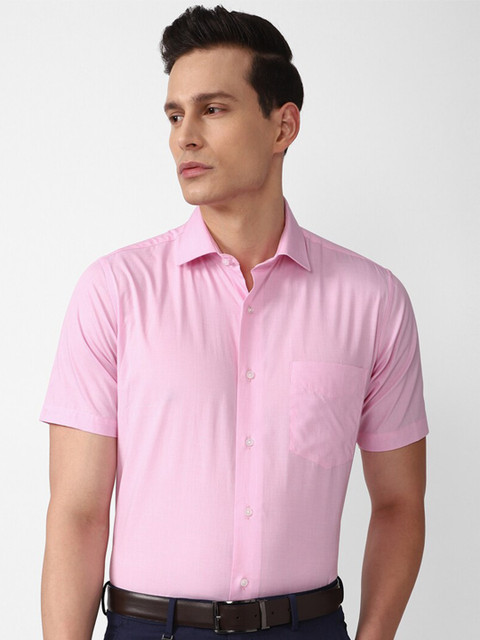 

Van Heusen Men Pink Cotton Formal Shirt