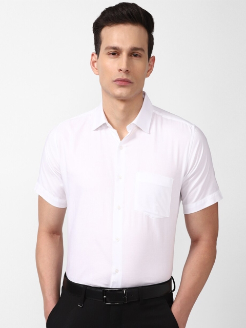 

Van Heusen Men White Cotton Formal Shirt