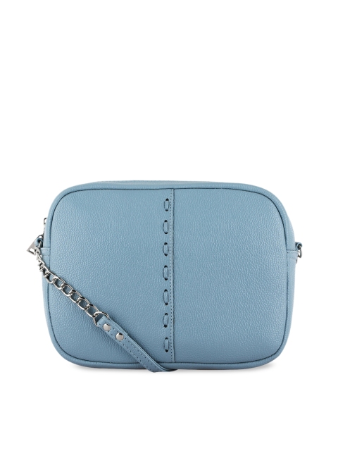 

Toteteca Blue PU Structured Fashion Sling Bag