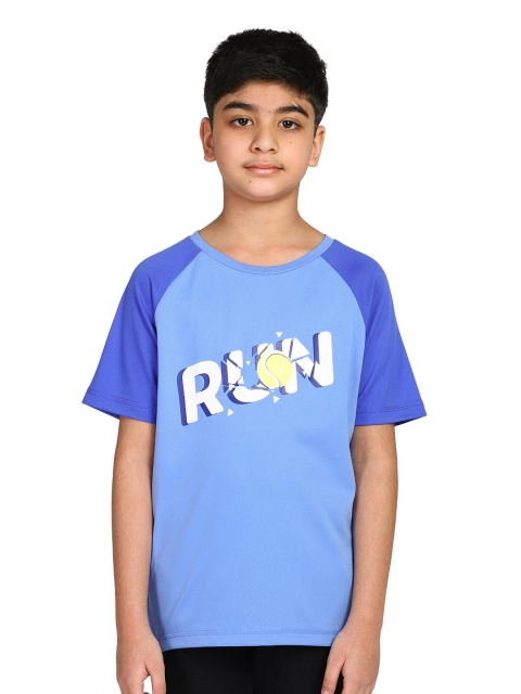 

FLX By Decathlon Boys Blue Typography Printed Cricket T-shirt