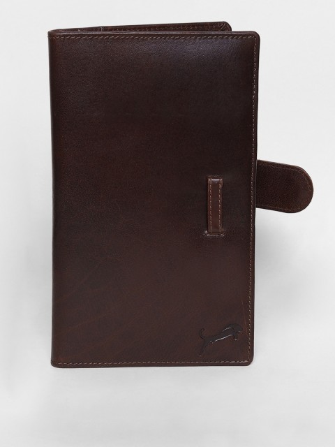 

WILD EDGE Men Brown Leather Two Fold Wallet
