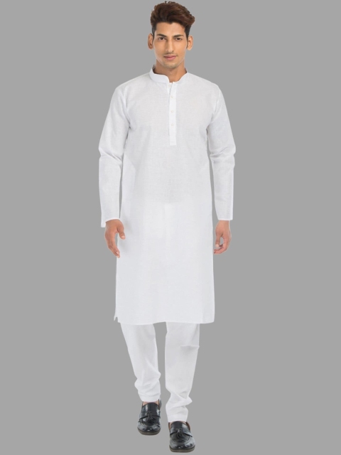 

SHIWAM ETHNIX Men White Kurta with Churidar