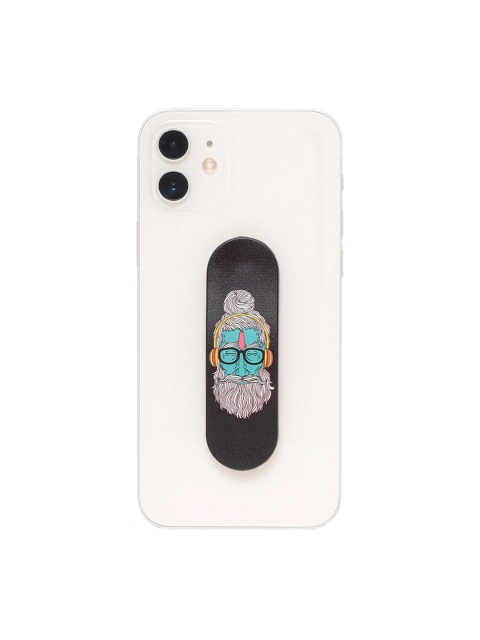 

Bewakoof White & Black Printed Baba Music B-Grippy Mobile Holder