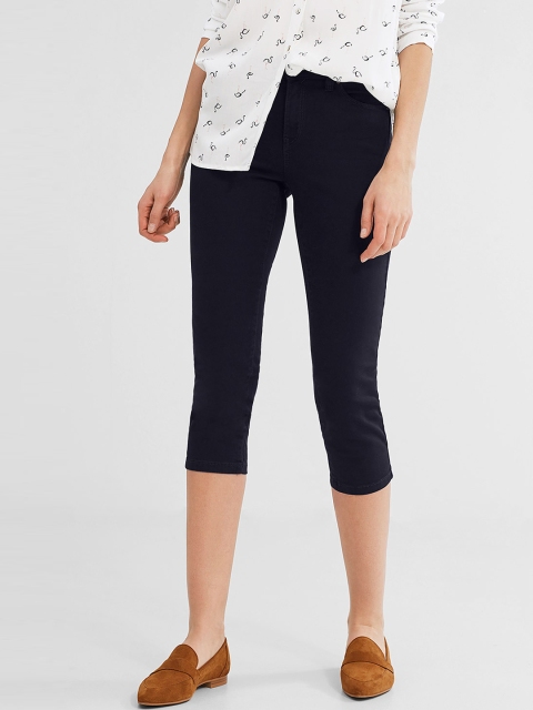 

ESPRIT Navy Denim Capris, Navy blue