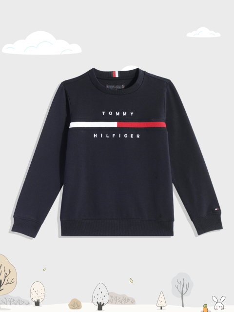 

Tommy Hilfiger Boys Navy Blue Printed Sweatshirt