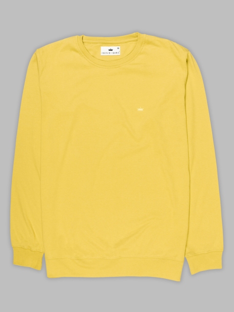 

FRENCH CROWN Men Yellow Colour T-shirt