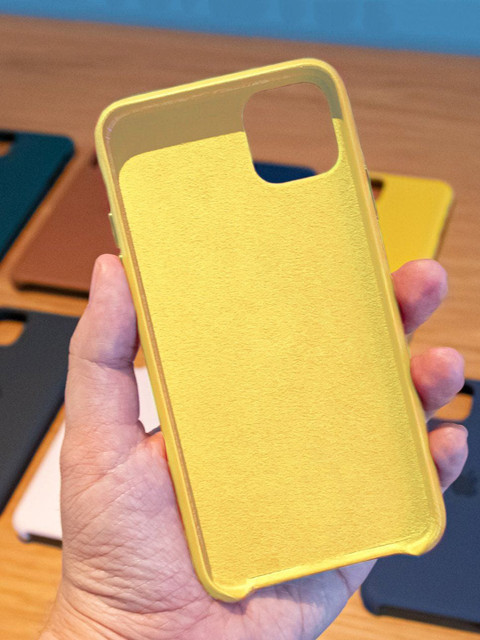 

macmerise Yellow Solid Silicone iPhone 11 Pro Max Phone Case, Multi