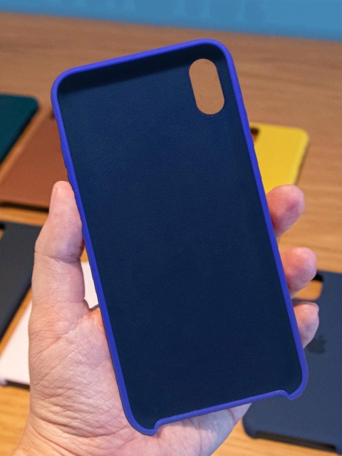 

macmerise Blue Solid iPhone XR Silicone Back Case