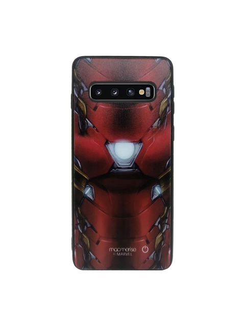 

macmerise Maroon & Black Suit Up Ironman Printed Samsung Galaxy S10 Back Cover
