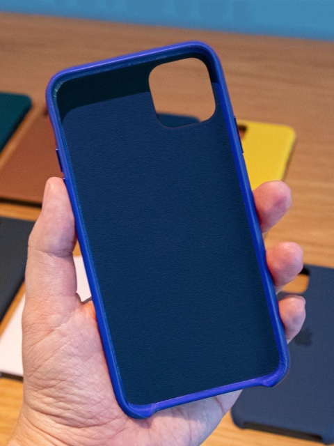 

macmerise Blue Solid Silicone iPhone 11 Back Case