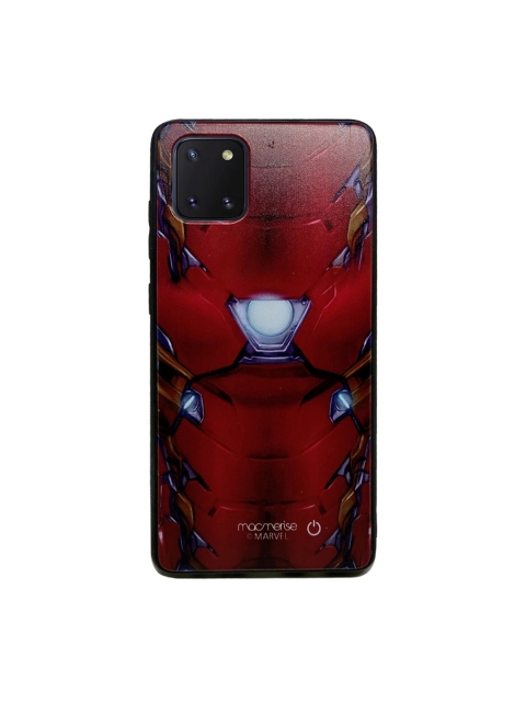 

macmerise Maroon & Black Suit up Ironman Printed Samsung Note10 Lite Back Cover