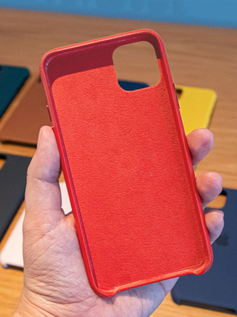 

macmerise Orange-Colored Solid iPhone 11 Pro Max Silicone Phone Back Case