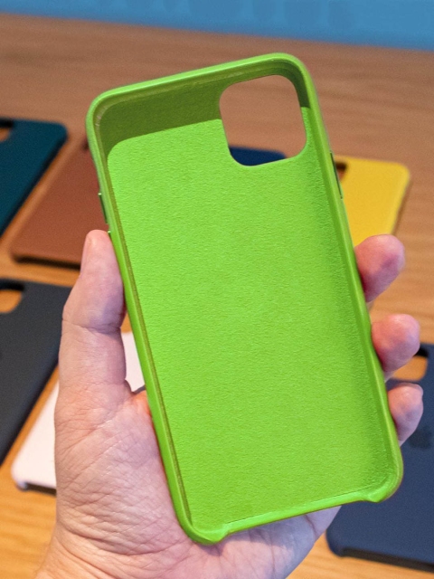 

macmerise Lime Green Solid iPhone 11 Back Cover