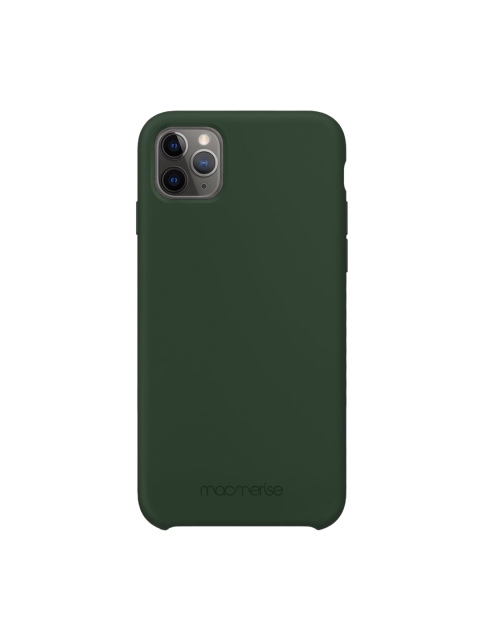 

macmerise Olive Green Solid Silicone iPhone 11 Pro Max Back Case