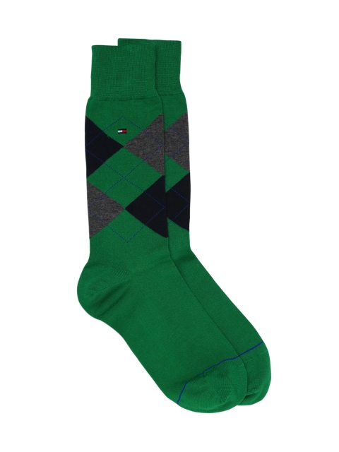 

Tommy Hilfiger Men Green & Black Arglye Dress Socks