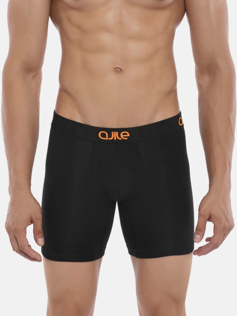 

Ajile by Pantaloons Men Black Solid Cotton Trunk